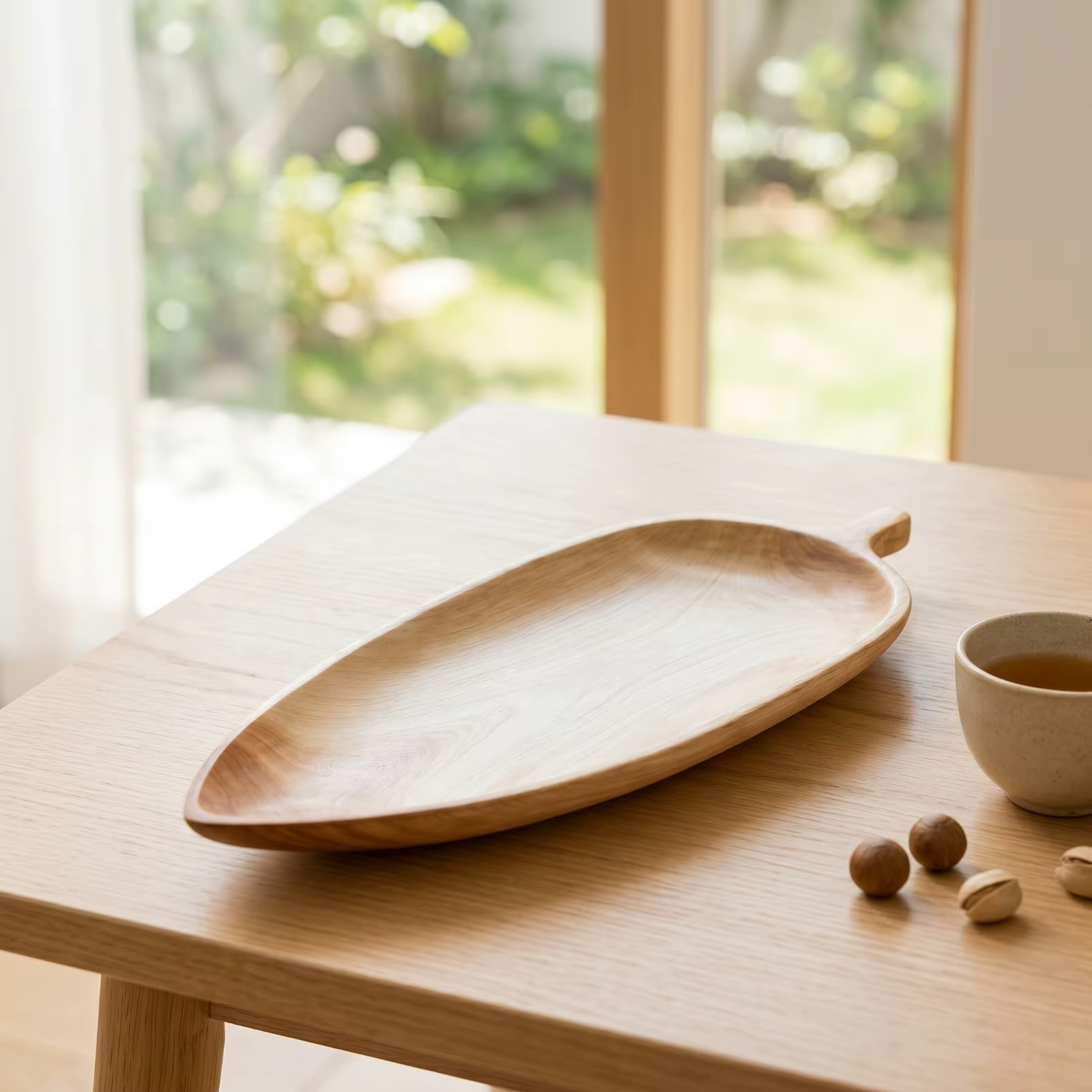Plato de madera multiusos con asa para gatos y perros, bandeja - imagen 2