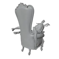 Estatua de anime para decorar cuarto, figura DIY gris, 3D