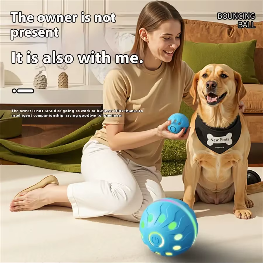 Pelota interactiva automática USB para perros y gatos - imagen 4