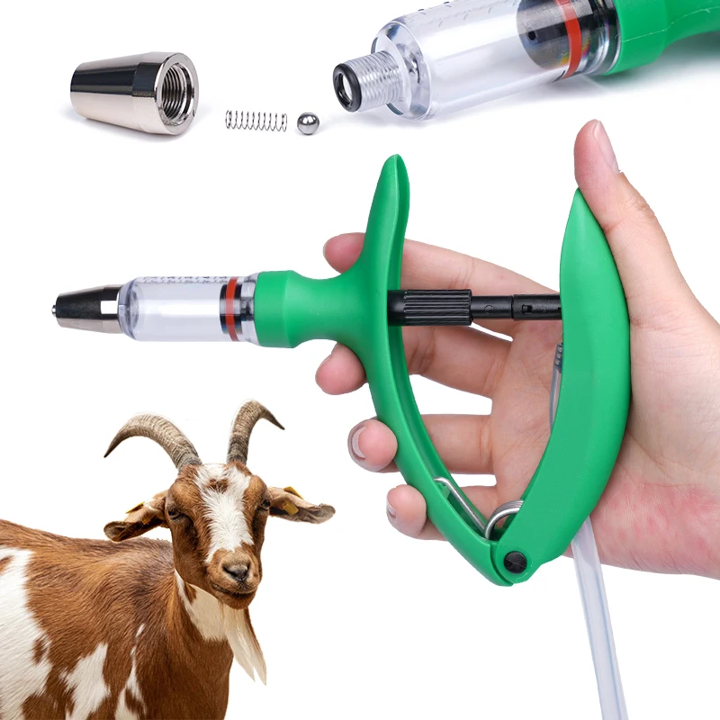 Jeringa automática JIECARE con tubo de silicona y aguja