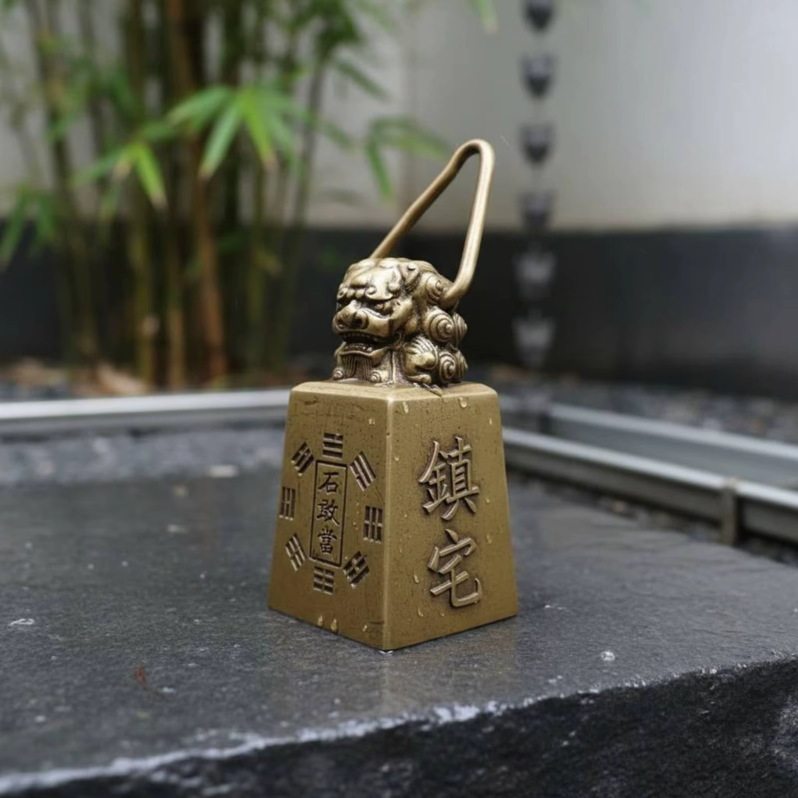 Adaptador Cadena Lluvia para Gatos – Acabado Antiguo - imagen 4