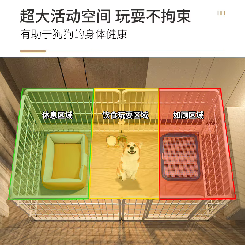 Corral metálico para perros medianos y grandes – Interior y exterior - imagen 3