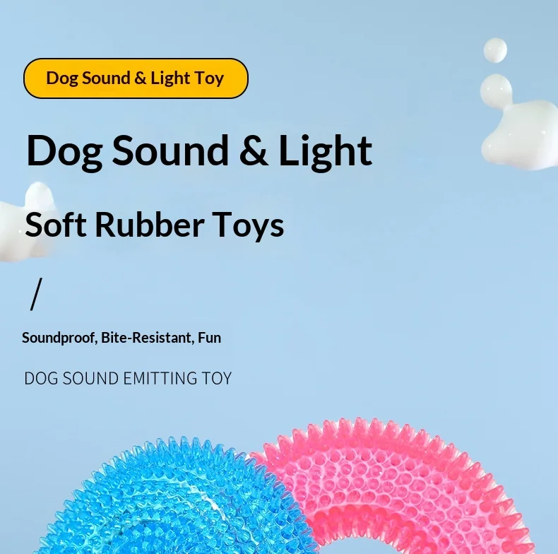 Juguete para perros con sonido y luz