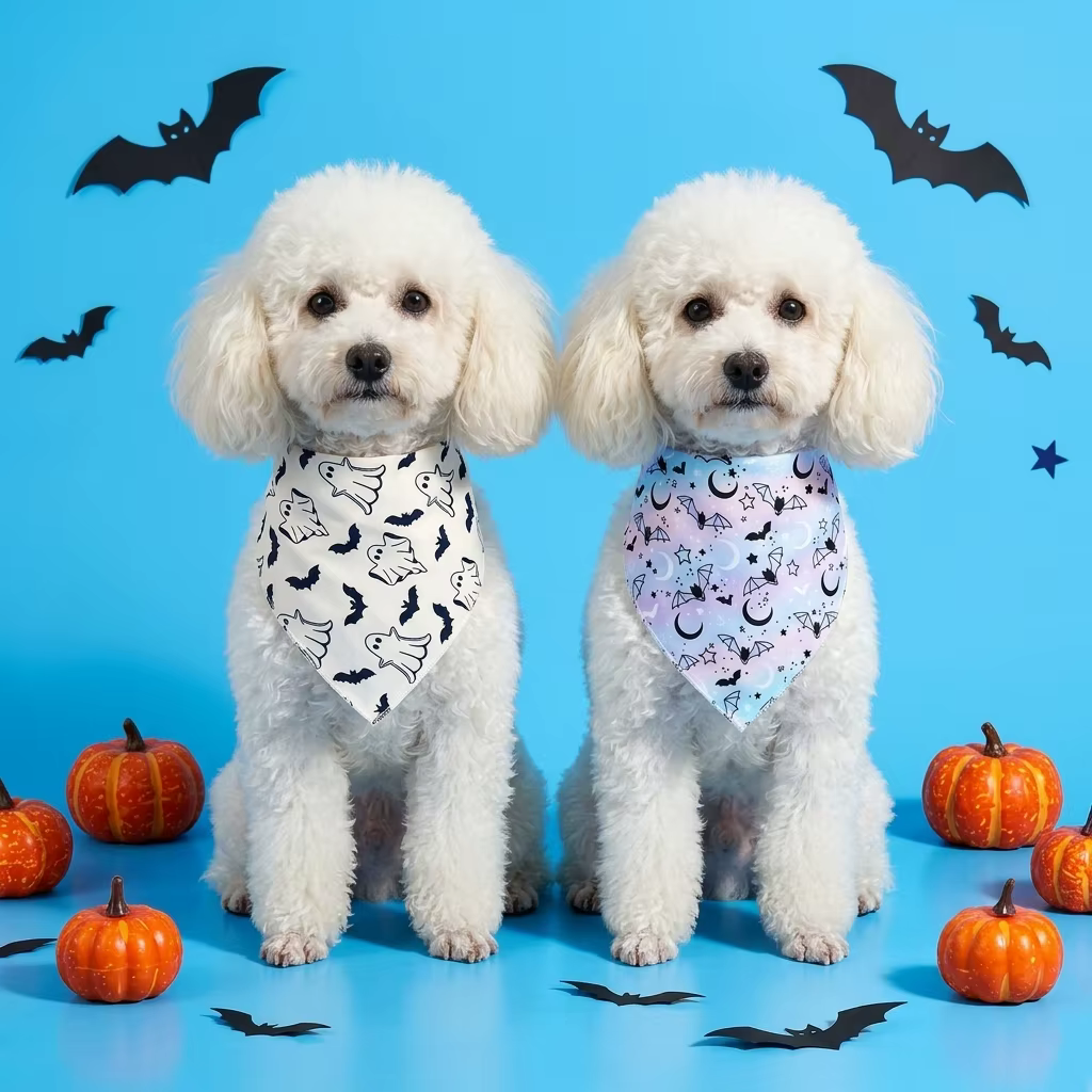 Pañuelo triangular de Halloween para perros y gatos - imagen 3