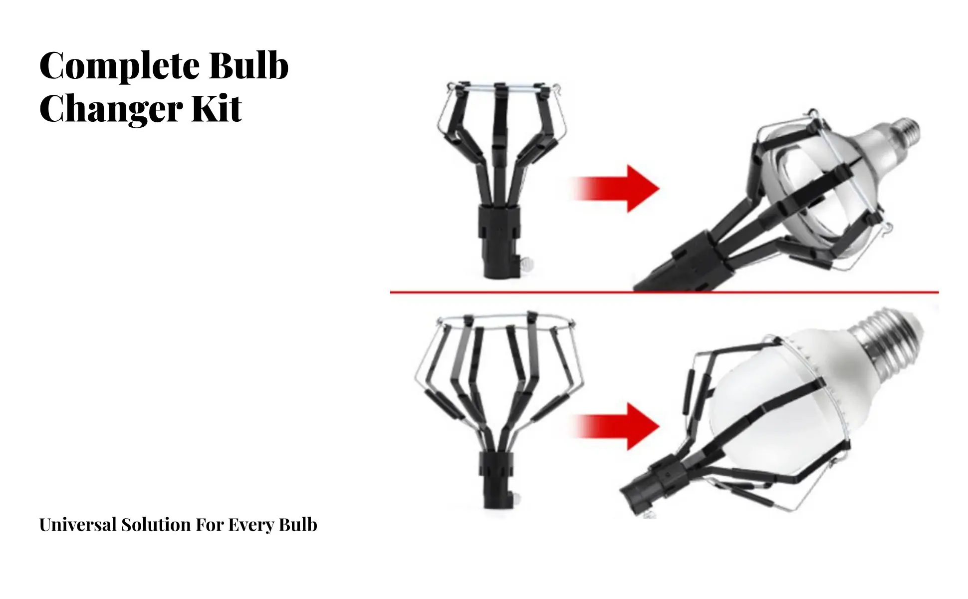 Kit de 3 herramientas para bombillas de techo alto