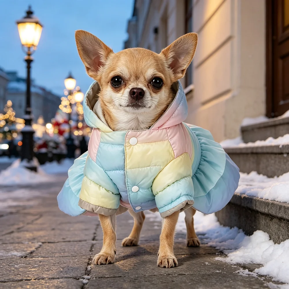 Abrigo de invierno para perros pequeños y gatos – Cálido y suave - imagen 2
