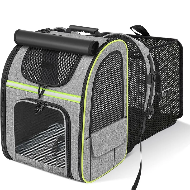 Mochila transportín expandible para gatos y perros – Viaje transpirable plegable