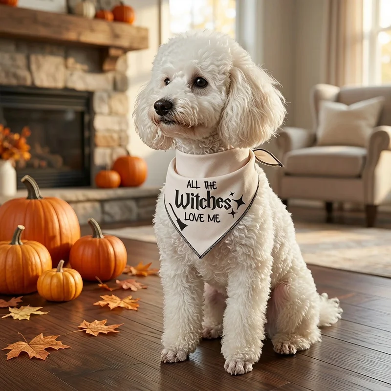 Pañuelo Halloween para Perros y Gatos – Pack de 2 Estampados Temáticos - imagen 4