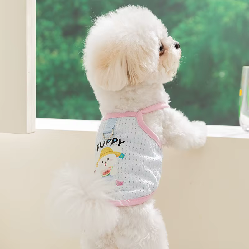 Camiseta verano transpirable para Bulldog Francés: ropa ligera