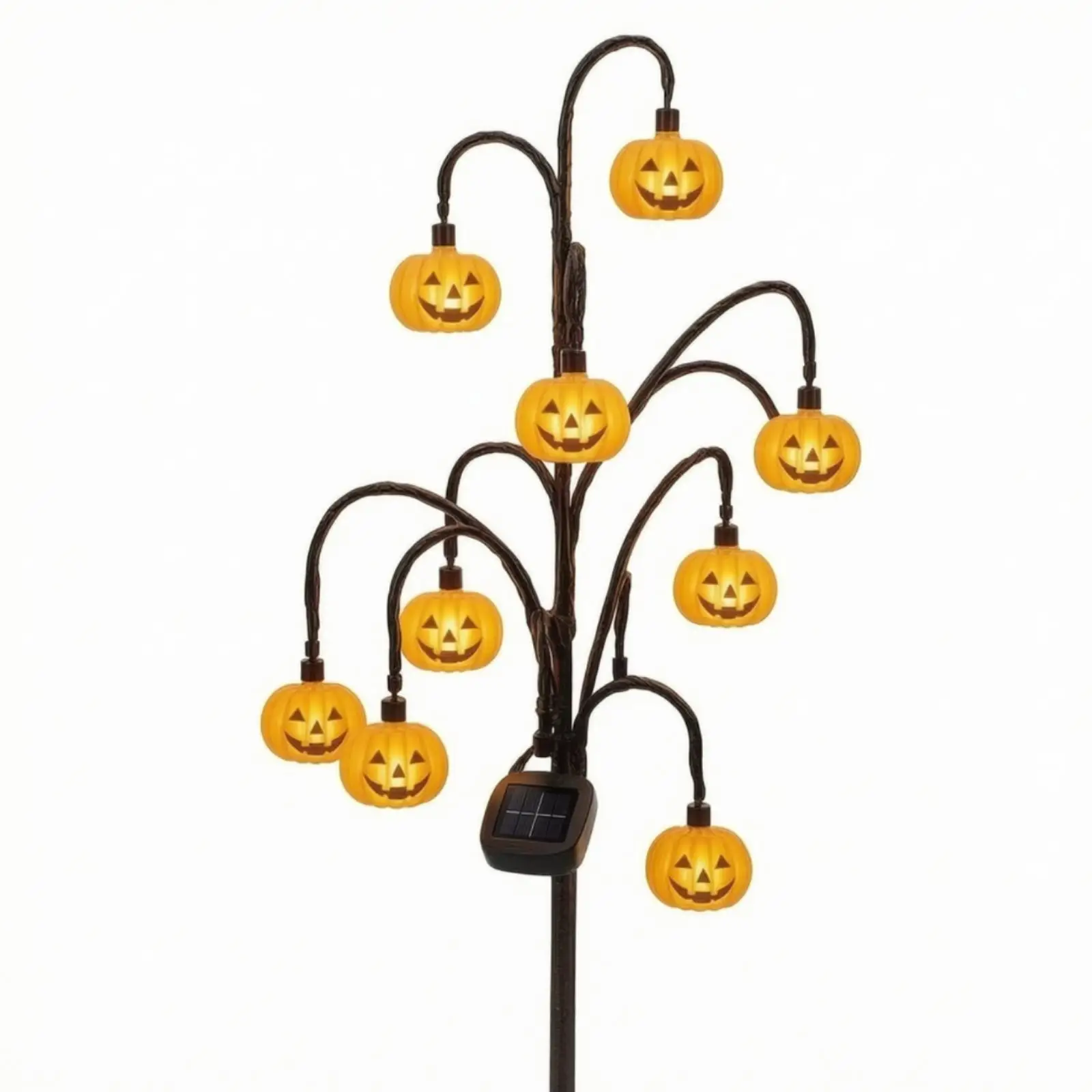 Luz solar estaca tronco Halloween para jardín exterior - imagen 4