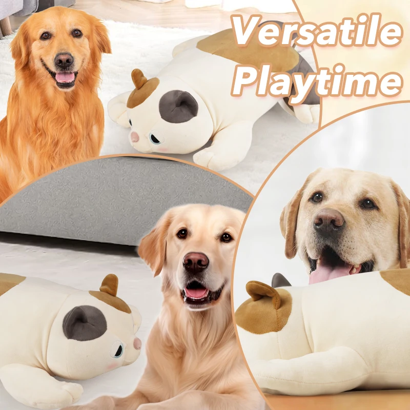 Juguete con sonido de latidos para cachorros, almohada antiestrés - imagen 2