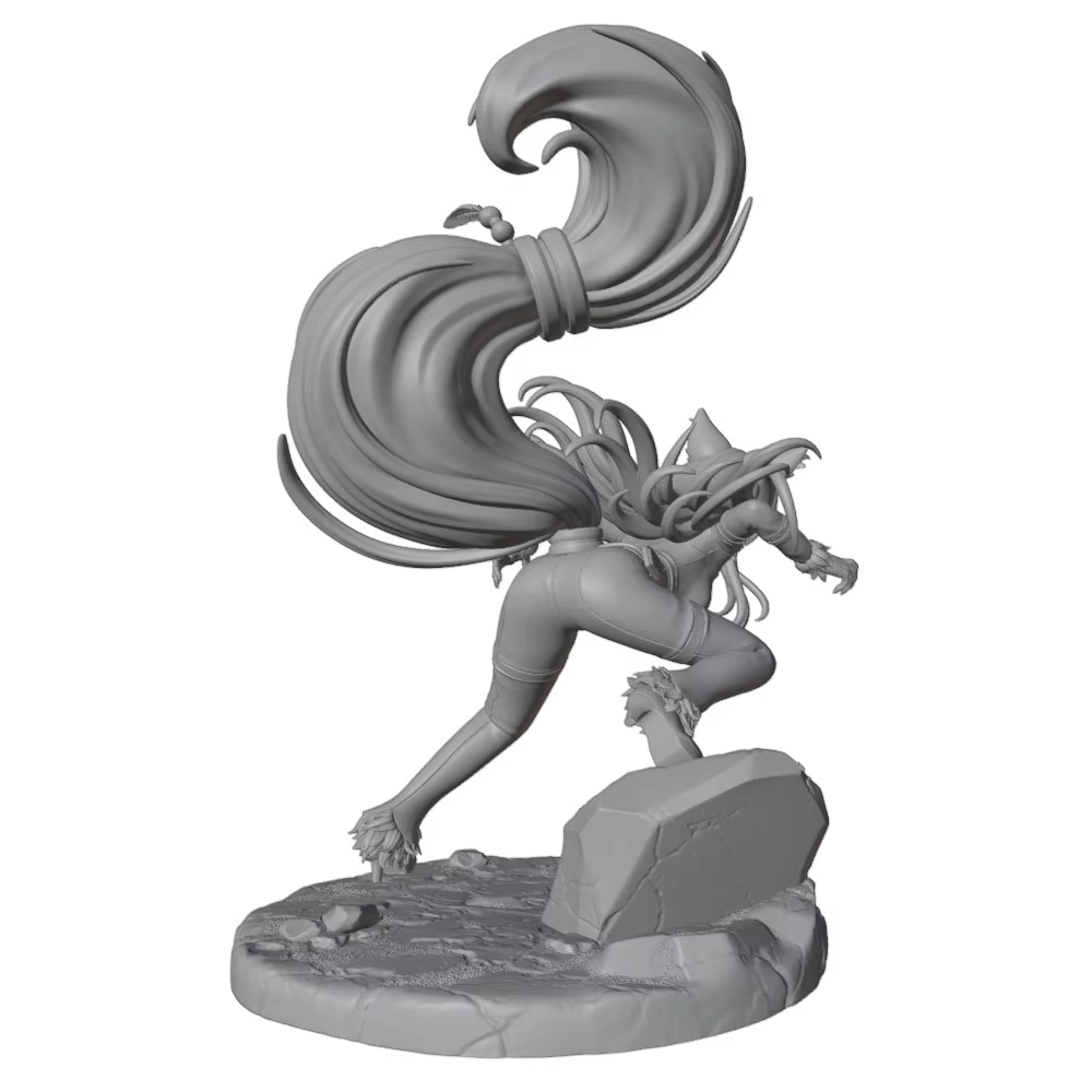 Figura de anime GK gris para gatos y perros, modelo 3D DIY sin pintar