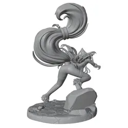 Figura de anime GK gris para gatos y perros, modelo 3D DIY sin pintar
