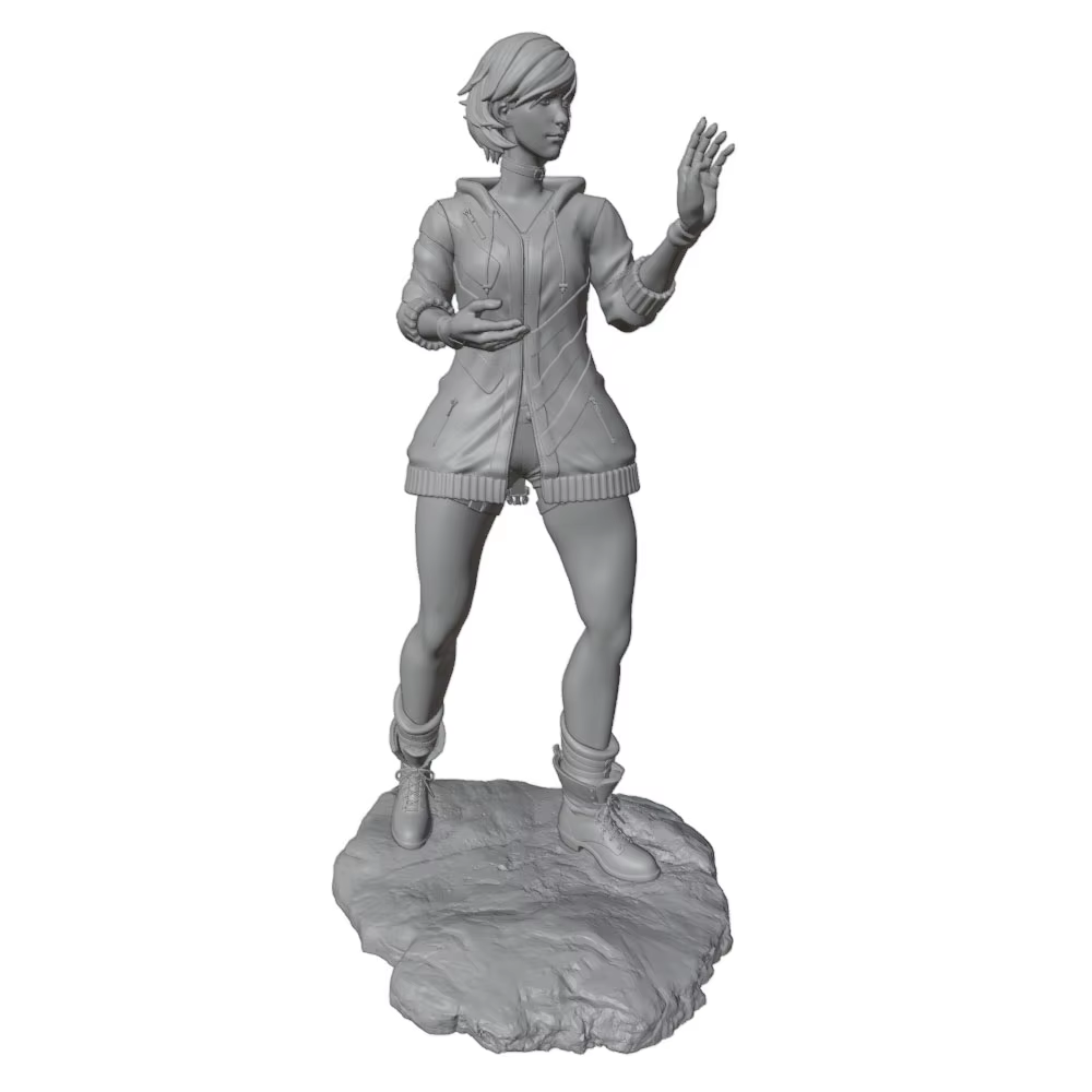 Modelo de resina gris impreso en 3D DIY sin montar ni pintar - imagen 3