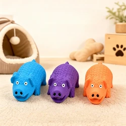 Juguete para masticar con pelota chirriante de perros, cuidado dental
