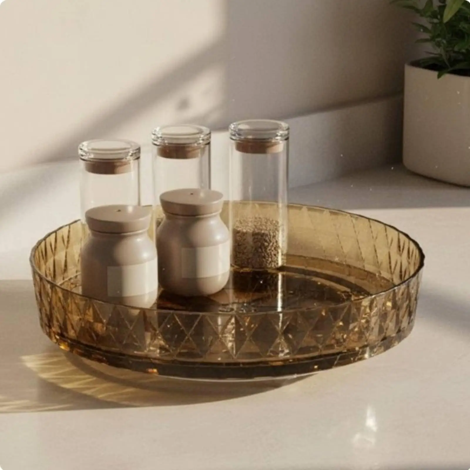 Organizador giratorio multifunción para cocina y dormitorio