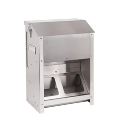 Comedero Automático para Pollos, Antiderrame y Acero Inoxidable