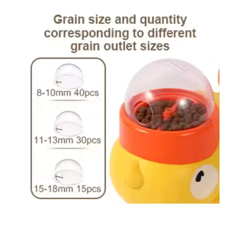 Dispensador de golosinas pato interactivo para perros y gatos