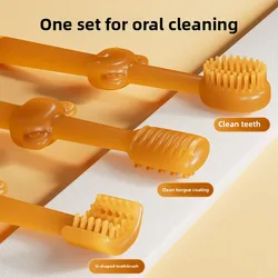 Set 3 Cepillos Dental Mascota con Gel – Limpia Sarro y Aliento Perros y Gatos