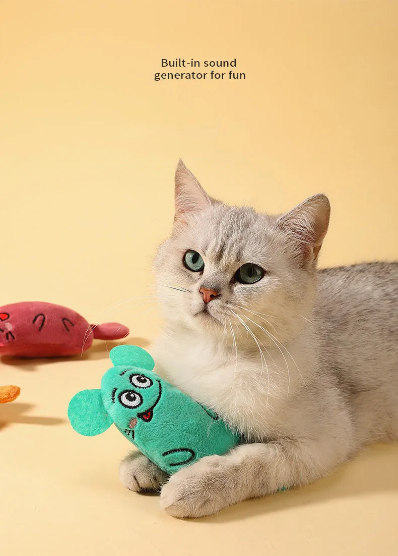 Juguete ratón peluche gatos - imagen 2