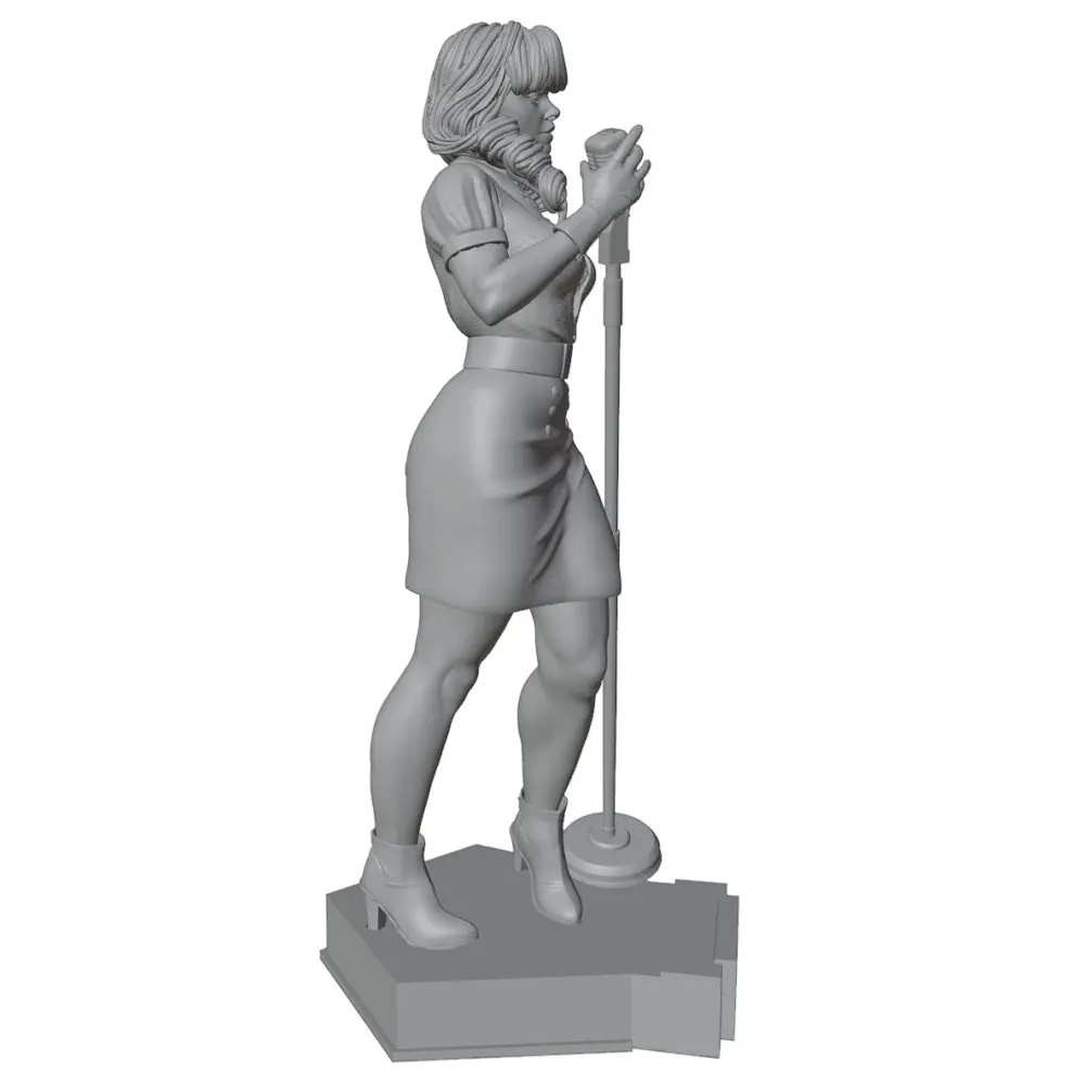 Vista de la figura lista para pintar y personalizar
