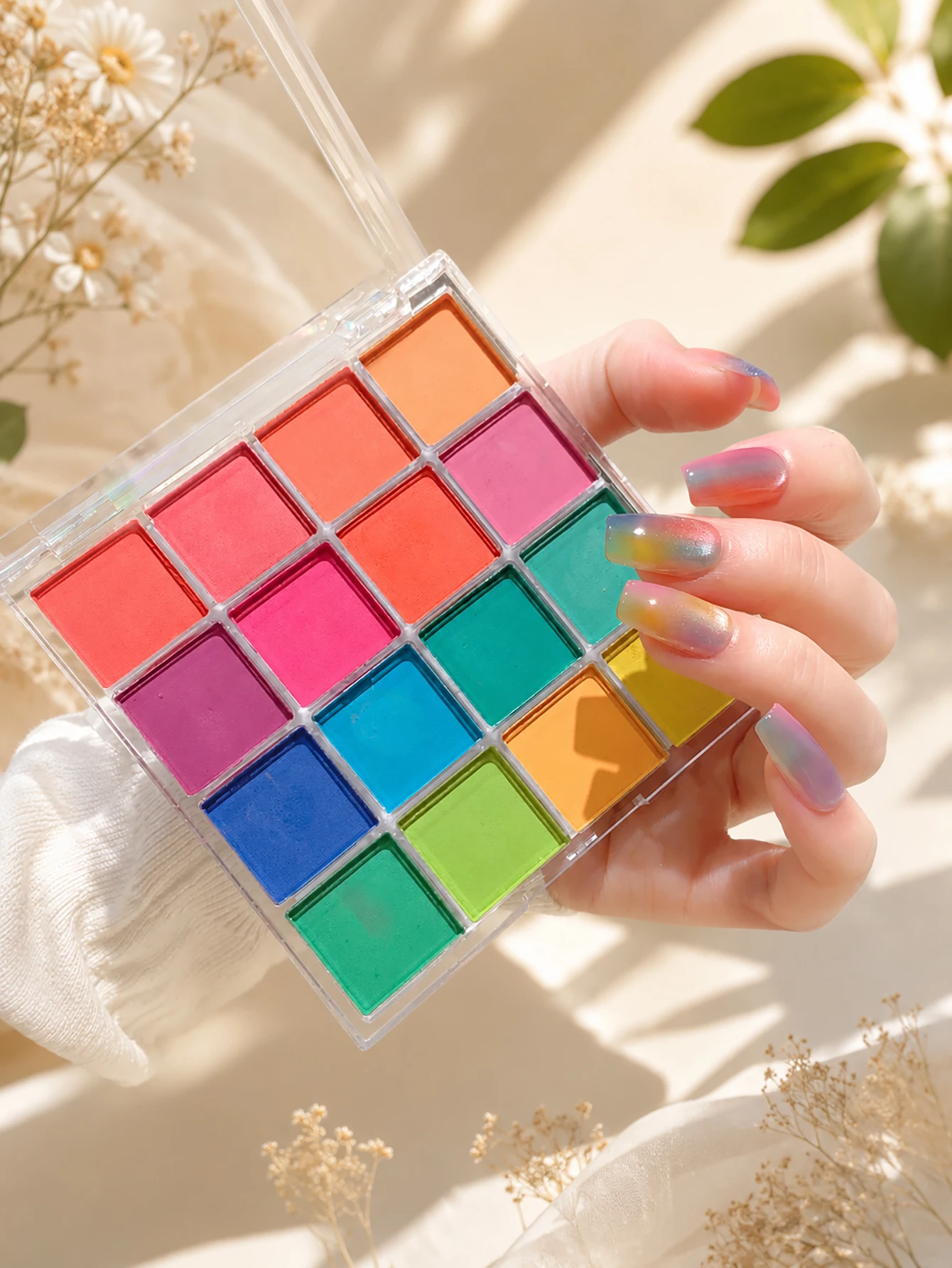 Polvo neón 16 colores para uñas – Pigmento fluorescente degradado - imagen 4