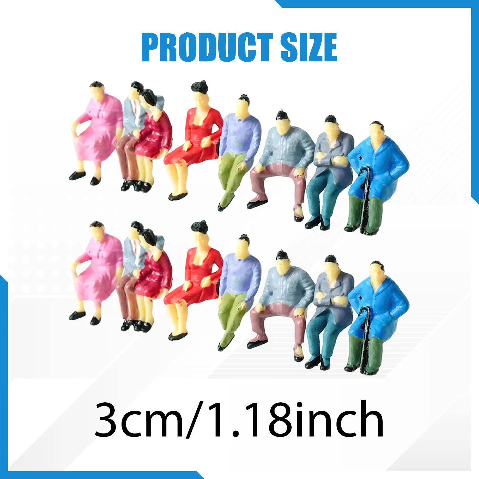 Set completo de 14 figuras pintadas a mano para dioramas