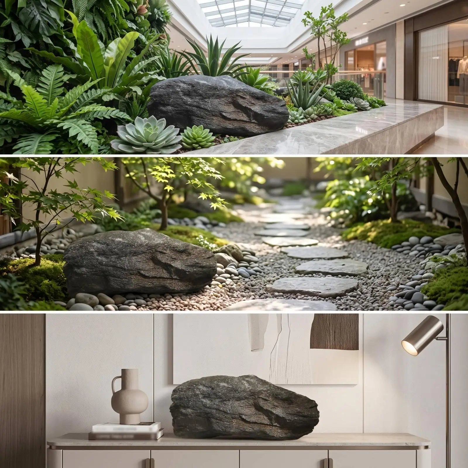 Piedra decorativa ligera de espuma para jardín y mascotas - imagen 5
