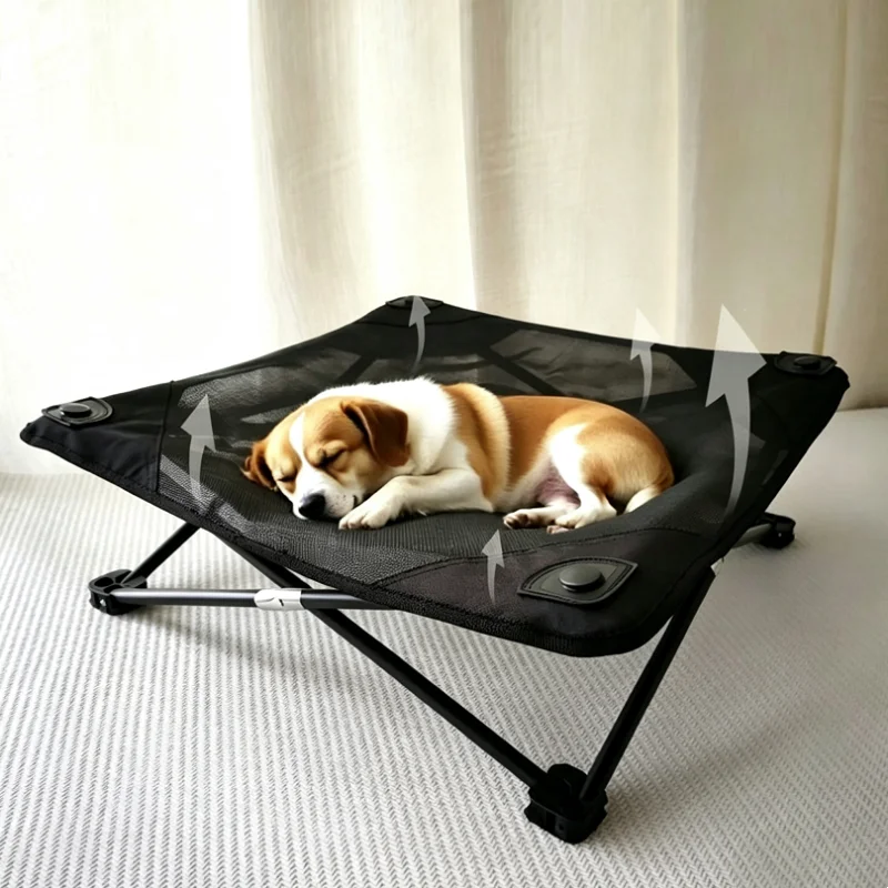Cama elevada para perros de verano – Malla transpirable e impermeable - imagen 5