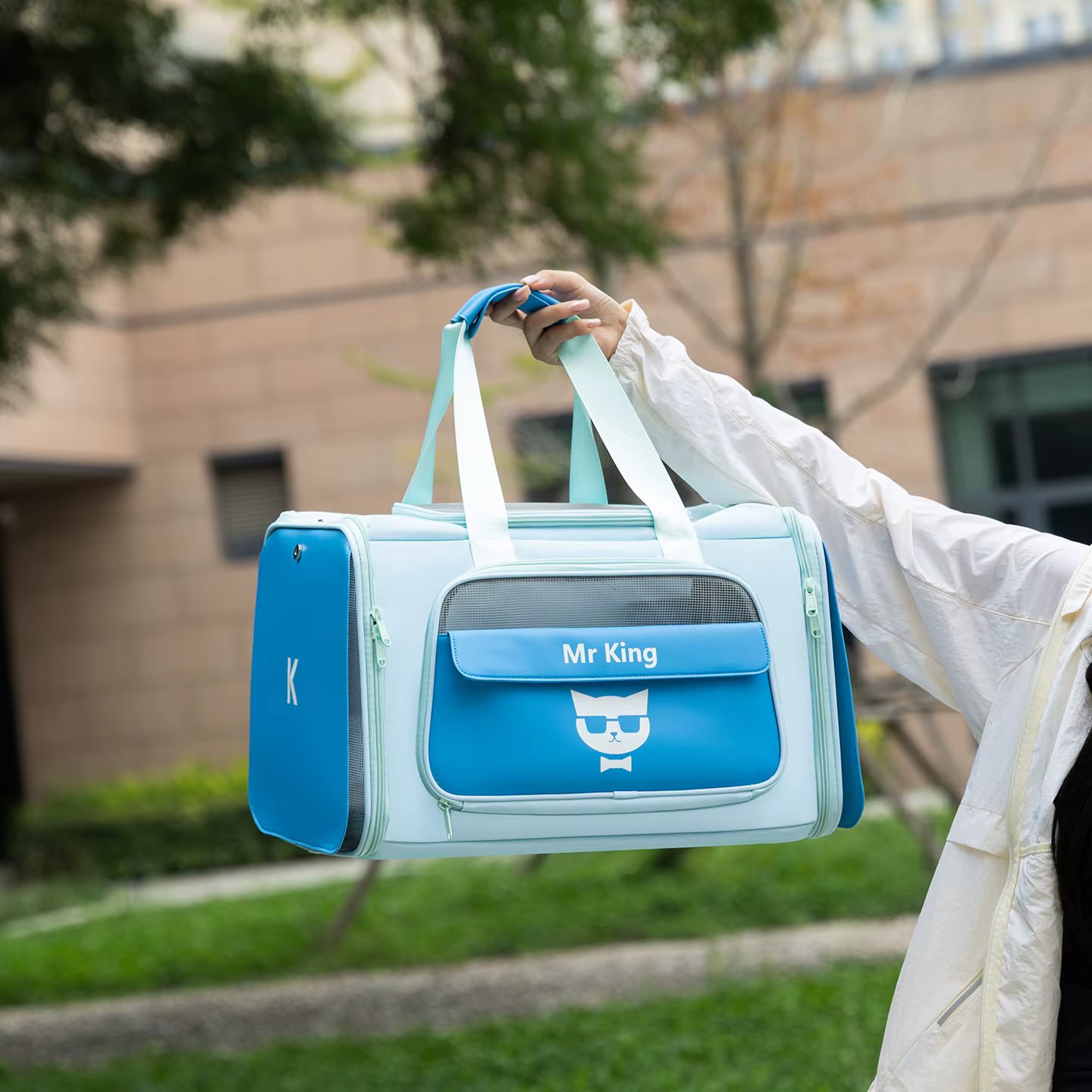 Transportín para gatos – Bolsa de viaje ligera y transpirable - imagen 5