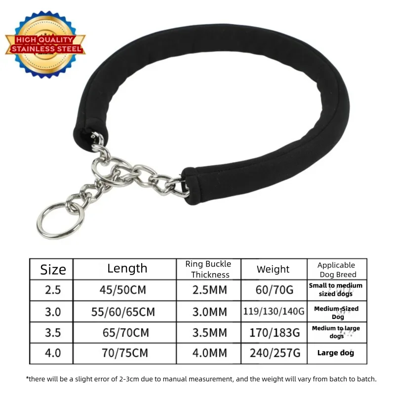 Collar antipull de acero inoxidable para perros, sin apriete en el pelo - imagen 5