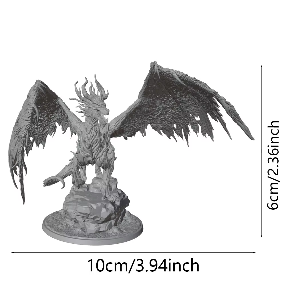 Figura Dragón Miniatura Resina 3D – Coleccionismo y Juegos de Mesa - imagen 3