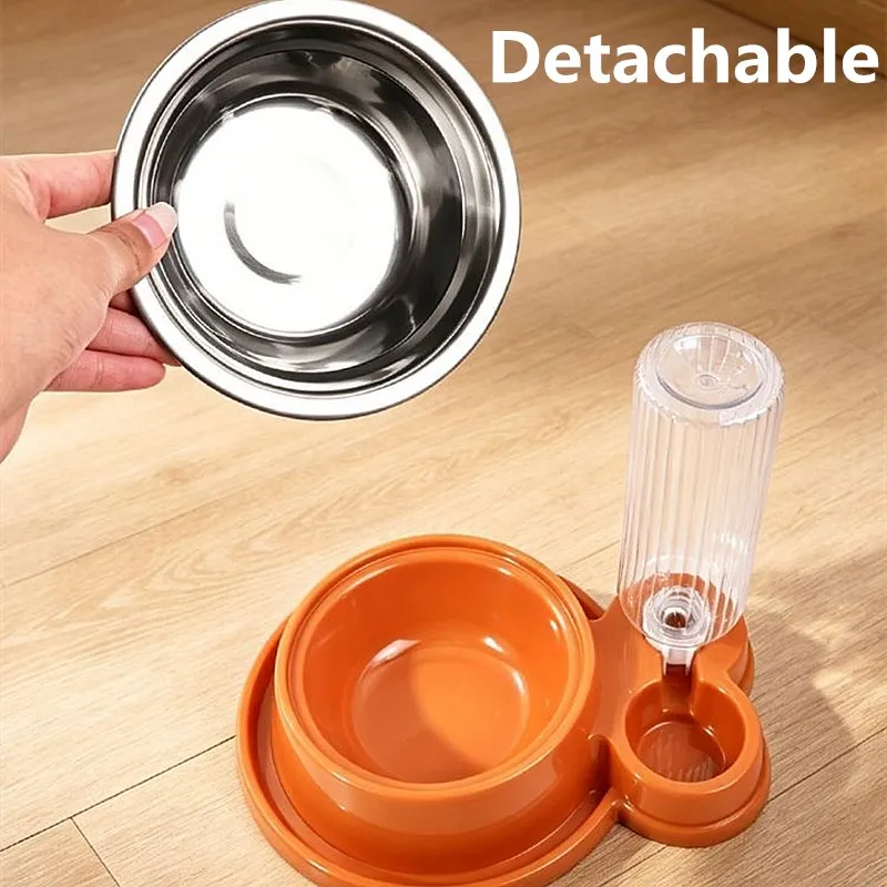 Comedero Doble Antideslizante para Perro y Gato – Agua y Comida - imagen 5
