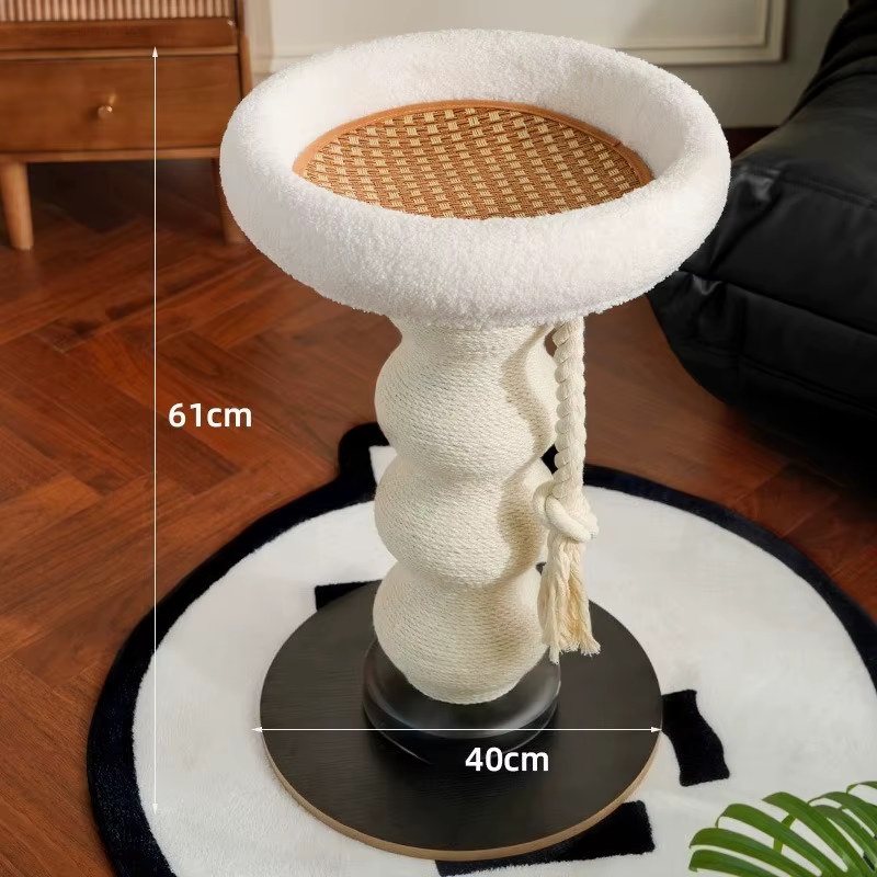 Rascador para Gatos con Plataforma de Observación y Cama - imagen 5