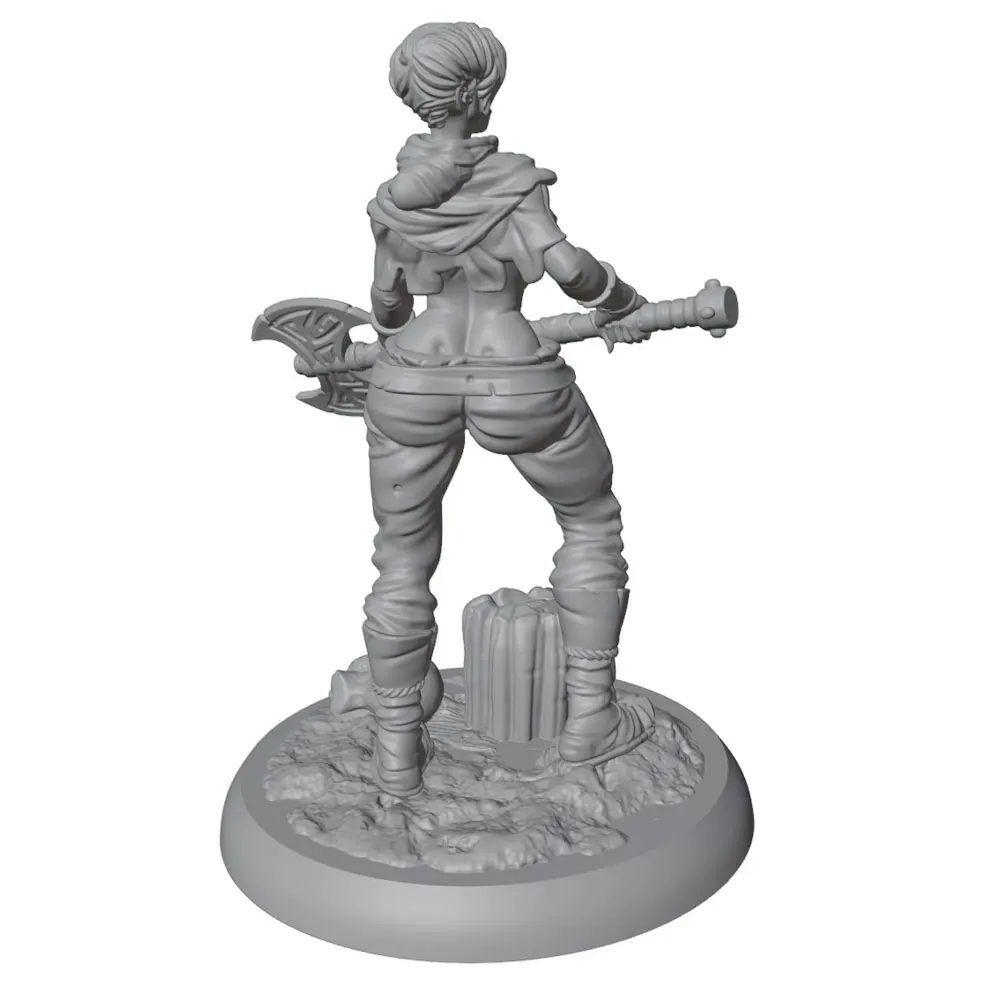 Figura misteriosa ensamblada lista para pintar y decorar