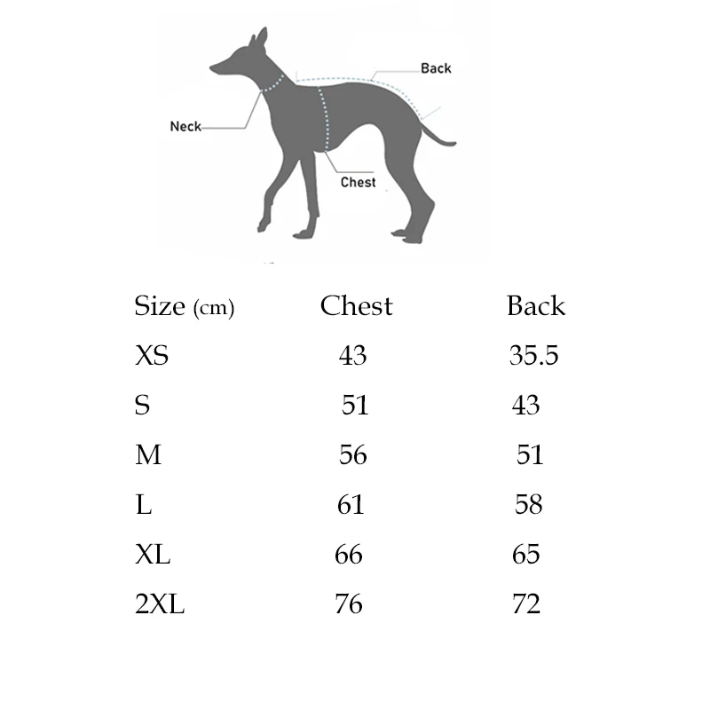 Chaleco Whippet ABQP con cuello alto