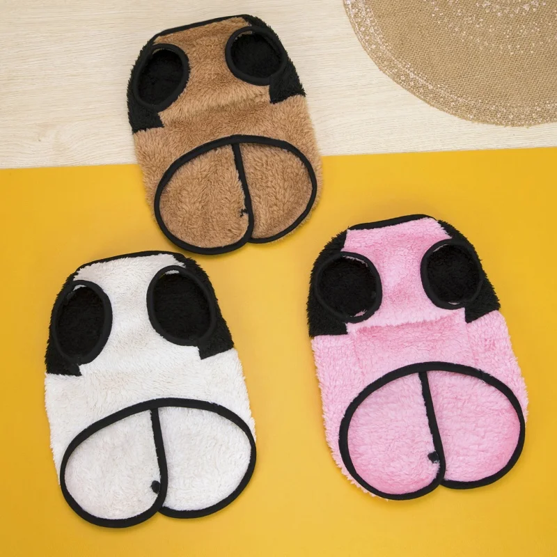 Chaleco forro polar para perro y gato con estampado de patas