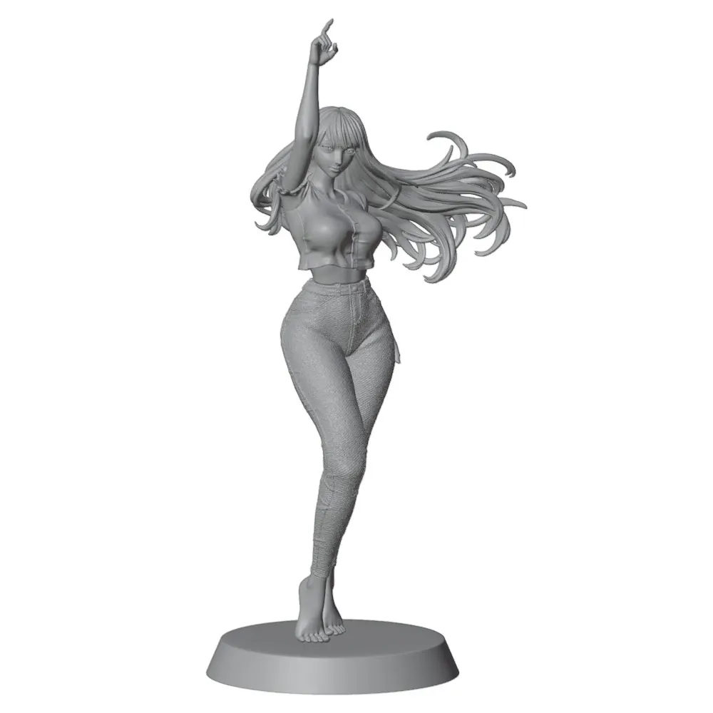Kit figura resina 1/24 75 mm chica GK sin pintar ni montar - imagen 5