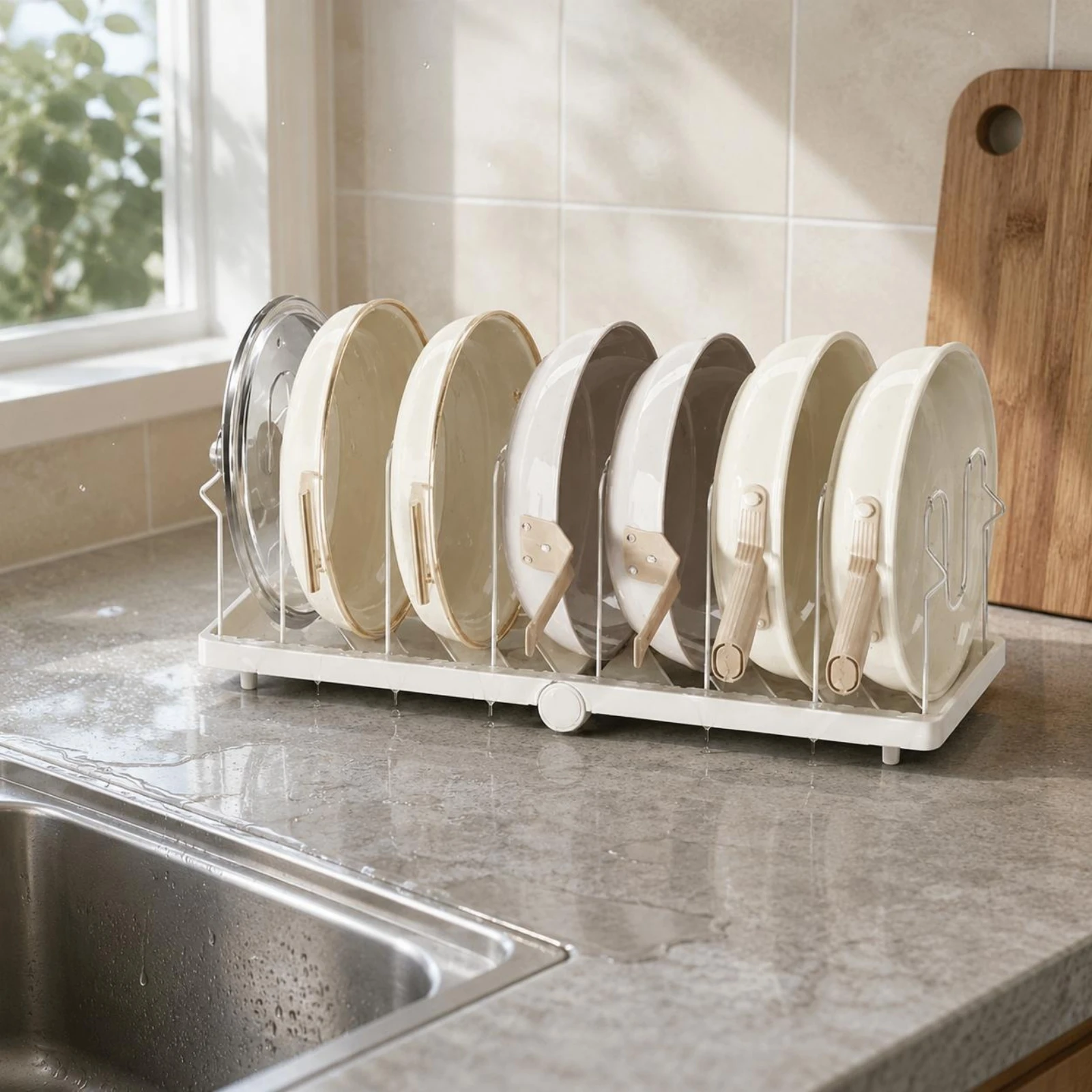 Estante plegable organizador para utensilios de gatos y perros - imagen 4