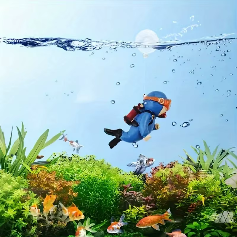 Decoración Flotante para Acuario – Adornos Interactivos para Peces - imagen 2