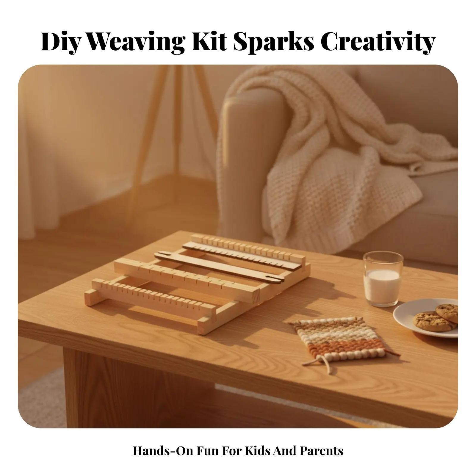 Juguetes para gatos y perros: kit telar de madera educativo