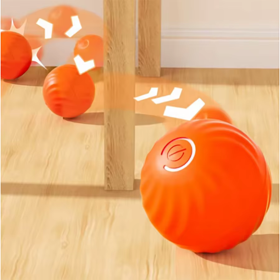 Pelota electrónica con carga USB para perros
