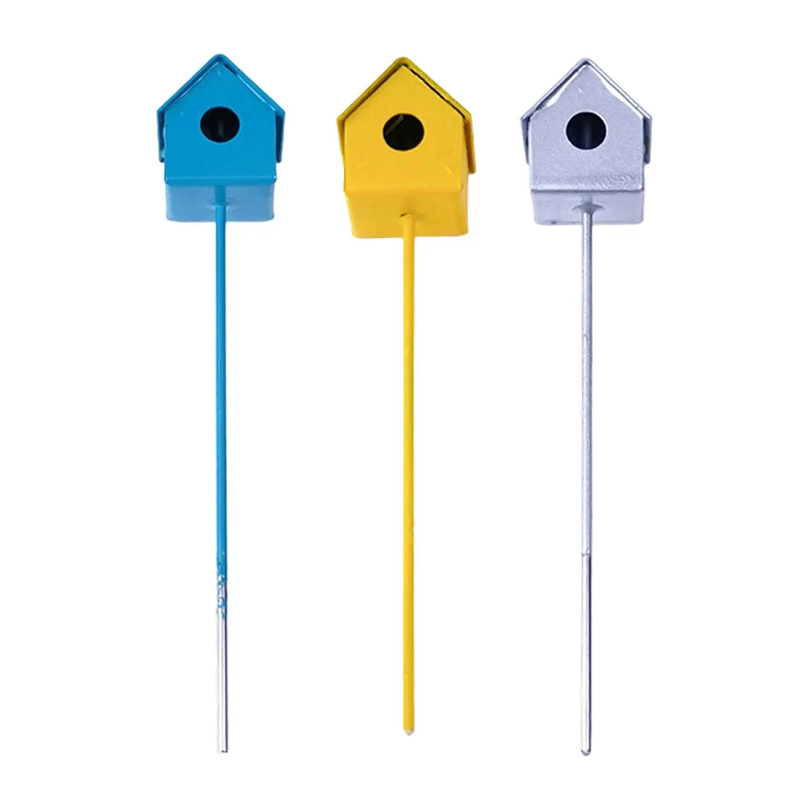 Casita de pájaros decorativa en miniatura para terrarios y macetas - imagen 3