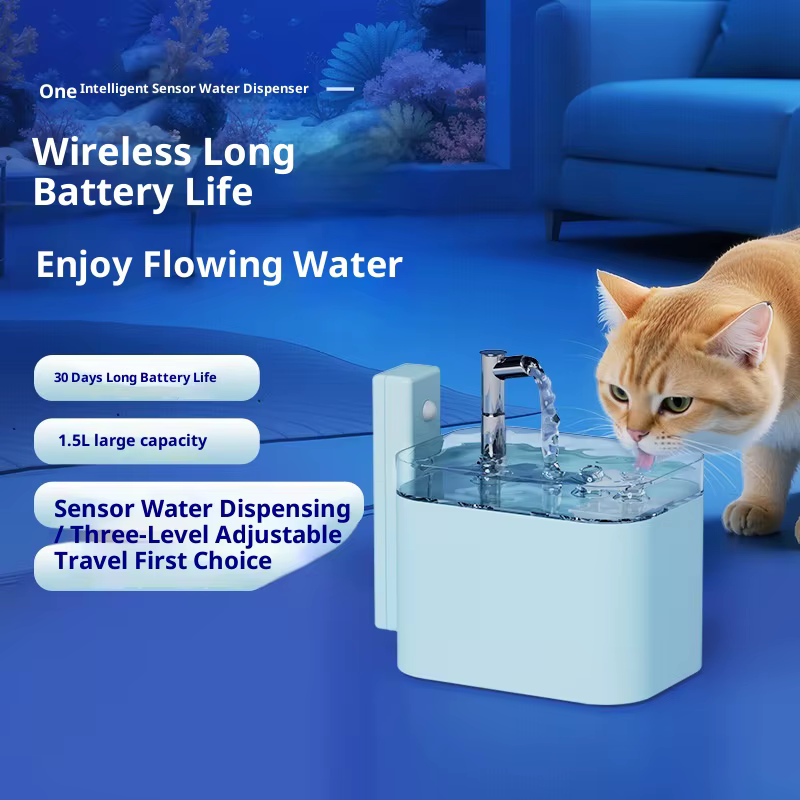 Fuente de agua automática silenciosa con filtro para gatos y perros - imagen 4