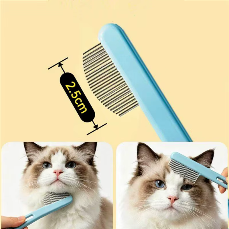 Peine para gatos y perros: antipulgas, acero inox y nudos - imagen 2