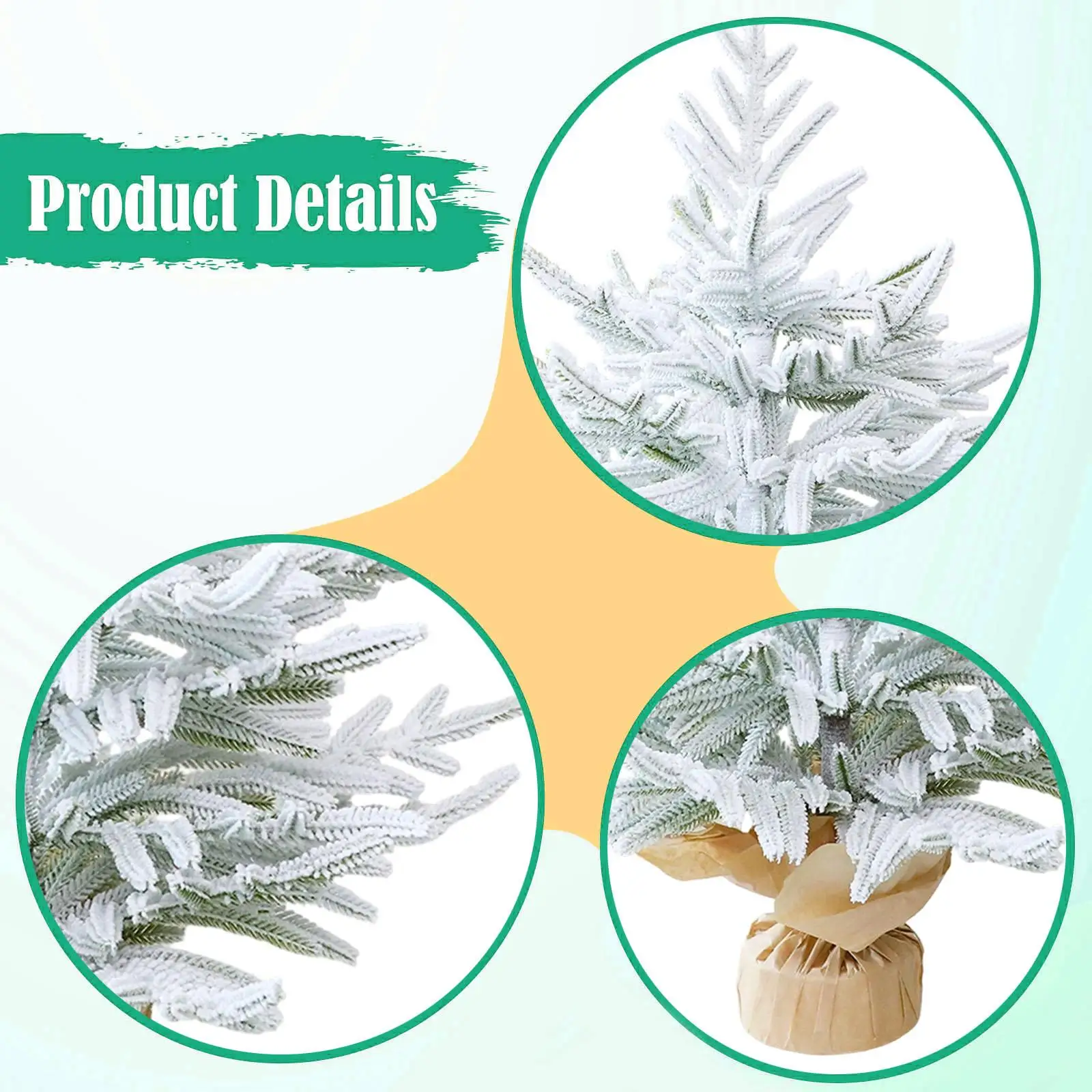 Mini árbol de Navidad para gatos y perros, decoración de mesa - imagen 5