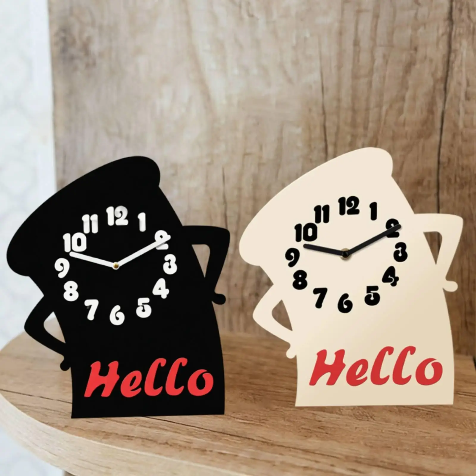 Reloj de Escritorio de acrílico como decoración para mesita de noche
