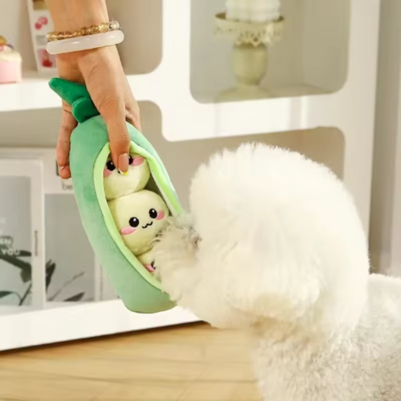 Peluche mordedor resistente para perros con chirrido – Higiene dental - imagen 3
