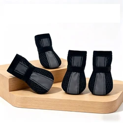 Botines antideslizantes transpirables para perro con tira reflectante
