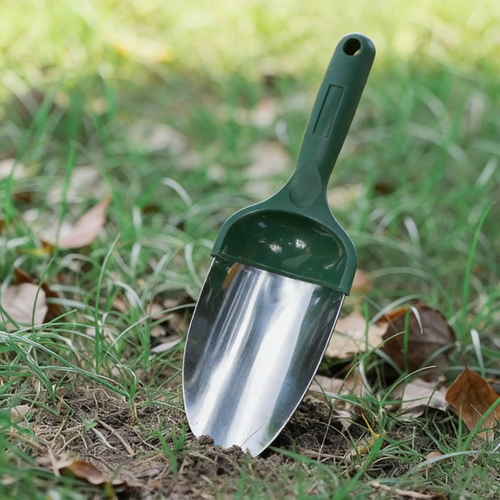 Pala de jardín de acero inoxidable, duradera y fácil de limpiar - imagen 2